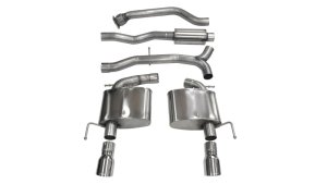 Cadillac ATS Performance Exhaust - Dual Rear - CORSA Performance - Cat Back Sport - Polished - `13-`19 Cadillac ATS Performance Exhaust - Dual Rear - CORSA Performance - Cat Back Sport - Polished - `13-`19